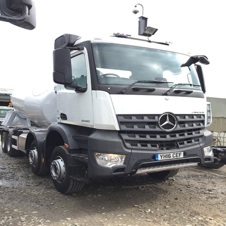 Buy With Us : Used Standard Transit Concrete Mixer - Mercedes / Hymix Model P8000 8/9m3