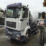 MAN / LIEBHERR 6/7m3 Year 2009 - Used Standard Transit Concrete Mixer in Good condition for Sale