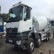 2 off Ex-demo MERCEDES / HYMIX Model P8000 8/9m3 Standard Used Truck Concrete Mixers for Sale