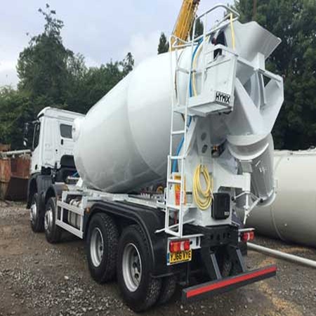 2 off Ex-demo MERCEDES / HYMIX Model P8000 8/9m3 Standard Used Truck Concrete Mixers for Sale