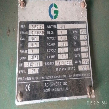 Used Volvo Penta  Genset  (Generator) for sale