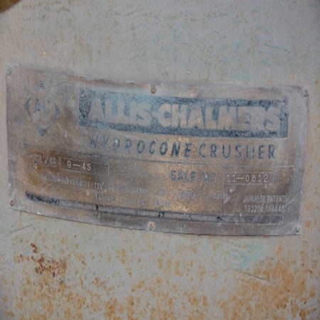 Used Kobe Allis-Chalmers 9-45 Hydro Cone (Excone) Crusher